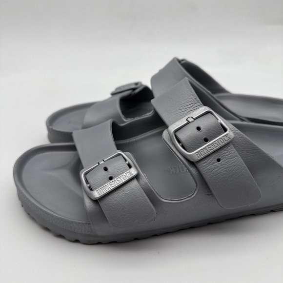 Birkenstock Arizona EVA 42 Sandals Unisex Men's 9/Womens 11 Stone Coin Sliver - Picture 12 of 15